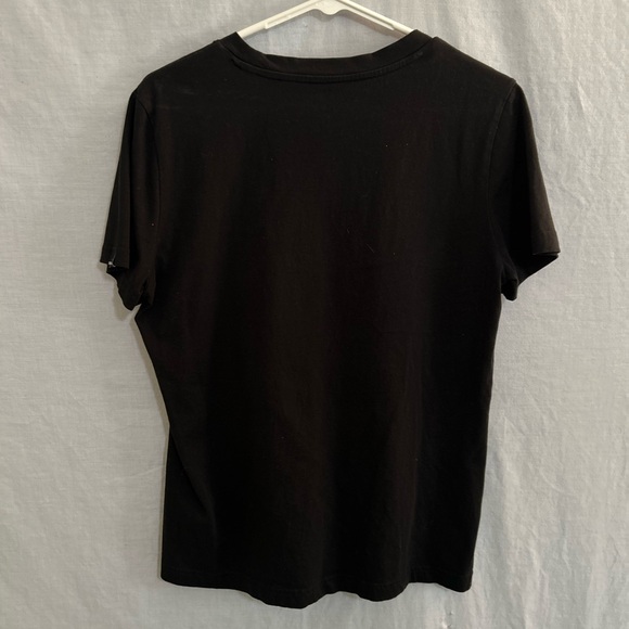 Women's Adidas Black and Camo Short Sleeve Shirt - Picture 2 of 3